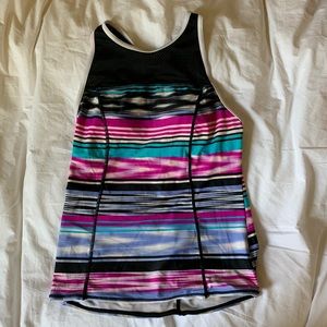 Striped Padded Racerback swim tank